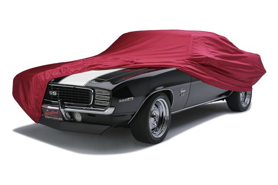 Covercraft Fleeced Satin - Red Car Cover Fabric Swatch Covercraft Fleeced Satin - Red Car Cover Fabric Swatch